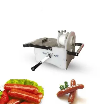 Автоматична машина за хранителни материали с ръчно задвижване, Портативна ръчна машина за усукване на колбаси, обвързване на колбаси, компоновочной машини