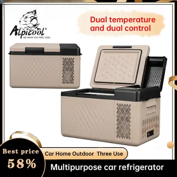Автомобилен хладилник RT25 CLD Alpicool Auto с компресор 12V, преносим хладилник с фризер, хладилник за бързо охлаждане, охладител за пикник на открито
