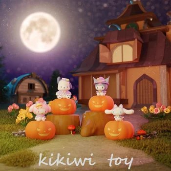 Аниме Фигурка Kuromi Cinnamoroll My Melody Pochacco Украса под формата на нощни лампи във формата на тикви за Хелоуин, Коледа, Творчески подарък за деца