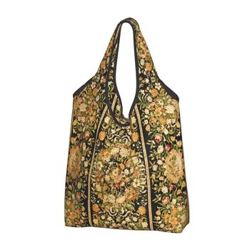 Антични Френски чанта за пазаруване Aubusson