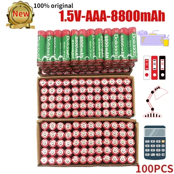 Батерия AAA от 1,5, акумулаторна батерия AAA 8800 mah, AAA от 1,5, нова алкална батерия за led играчки MP3 с дълъг срок на служба.