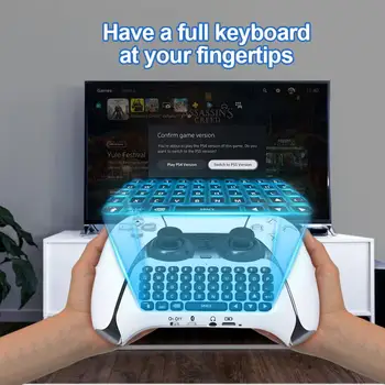 Безжична клавиатура за химикалки контролер PS5 Външна клавиатура за клавиатура Playstation5 ChatPad