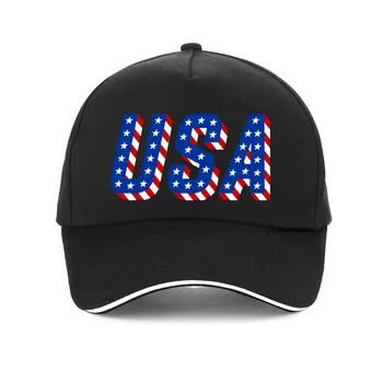 Бейзболна шапка с шарени Fashon USA Дамски очарователен бейзболна шапка в стил хип-хоп, висококачествен Подарък за парти, шапки с флага на САЩ