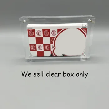 Бистра Магнитна Акрилна кутия за игралната конзола 3DSLL, калъф, кутия, прозрачен дисплей, Поставка за съхранение слот аксесоари