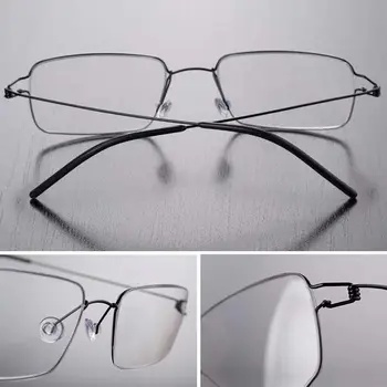 Блокиране на сини лъчи Очила за четене със защита от синя светлина, защита на очите, ултра-леки оптични очила, Метални очила за далекогледство