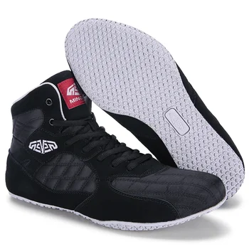 Борцовская обувки за мъже, удобни мъжки боксови спортни маратонки, професионална борцовская обувки за черните мъже на открито