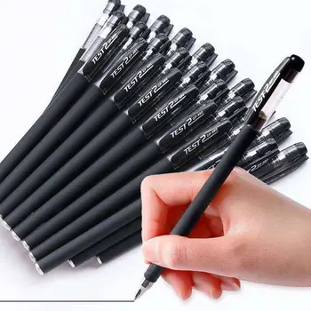 Бързосъхнеща химикалка писалка 0,5 мм, гел писалка с черни / червени / синьо мастило, творчески канцеларски принадлежности, подаръчни english, за да проверите за студенти, училищни канцеларски материали