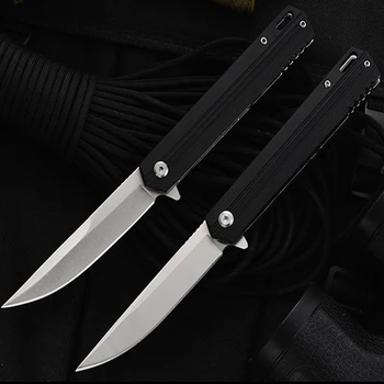 Висококачествен ръчен нож за оцеляване, тактически сгъваем нож с висока твърдост, туристически ловни ножове за къмпинг, инструмент за самозащита
