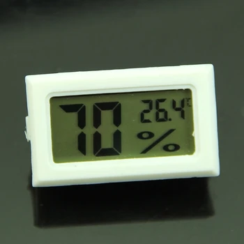 Влагомер, Термометър Цифров LCD измерване на температура и влажност 10% ~ 99% относителна влажност R9UF