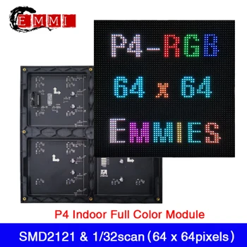 Вътрешна пълноцветен led видео SMD RGB P4 с led дисплей 256x256 мм, Матрица панел-LED-такса