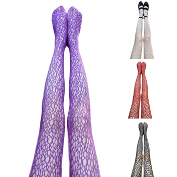 Дамски Нередовни чорапогащник с клапа на окото, цветните мрежести дупки, секси чорапогащи, Директна доставка