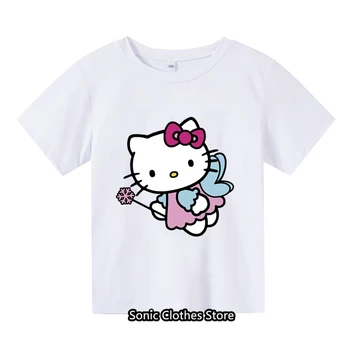 Детска тениска Sanrio, кавайная тениска, дрехи с шарките на 