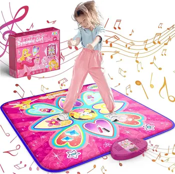 Детски електронни танцови килими на играчките за ранно обучение, танцов и музикален килим, играта е в режим памет, интерактивни играчки за родители и деца