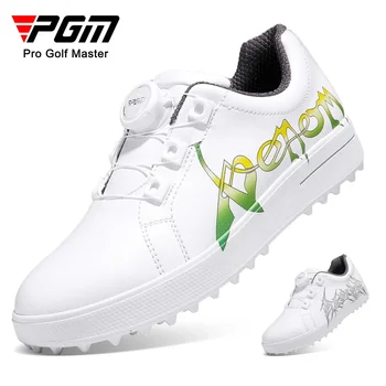 Детски обувки за голф PGM, спортни обувки за момичета и момчета, без хлъзгане водоустойчиви и износоустойчиви детски обувки, маратонки XZ294