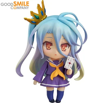 Добра усмивка, оригинални автентични Nendoroid GSC 653 Shiro NO GAME NO LIFE, Action, аниме-статуетка, кукла, модел, дисплей, Коллекционный сладък cosplay