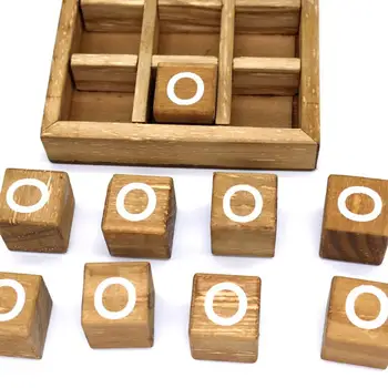 Дървена настолна игра XO, играчка за отдих, игра за взаимодействие на родители и деца, маса за шах, развитие на интелектуалната игра-пъзел, забавни играчки