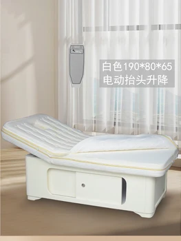 Електрическа козметична легло, предназначени за салони за красота, козметични легло от масивно дърво, напълно автоматична повдигаща тяло и физиотерапевтическая легло