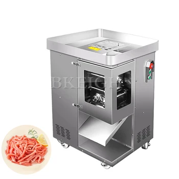 Електрическа машина за рязане и раздробяване на месо и зеленчуци от неръждаема стомана, малка автоматична машина за еднократна употреба, за да даде форма и нарязване