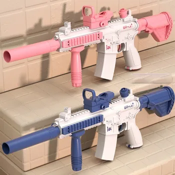 Електрически Воден пистолет Играчка M416 Суперавтоматические водни пистолети Глок Басейн Плажно парти Игра, Водни битки на открито за деца, Подарък