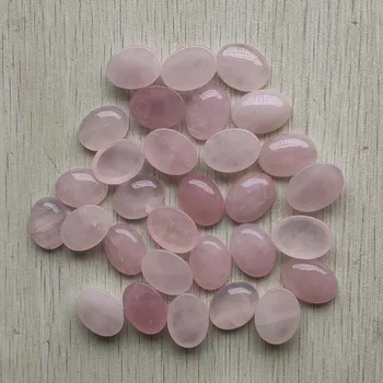 Естествен розов кварц Овалния камък розов кабошон мъниста 15x20 мм за направата на бижута и аксесоари на едро 30 бр./лот безплатна доставка