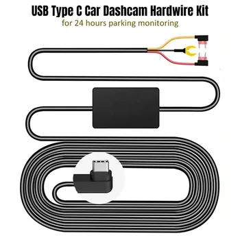 За Dash Cam Hardwire Kit Buck Line 24-Часов Паркинг Монитор един dashcam Кабел захранващ Адаптер за 70mai DVR Dash Camera 12V-5V USB