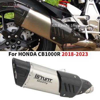За Honda CB1000R CB 1000R 2018 2019 2020 2021 2022 2023 Мотоциклетът изпускателната система Moto Промяна ауспуси, изработени от въглеродни влакна