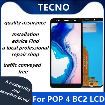 За infinix Tecno POP 4 BC2 LCD дисплей С Сензорен Екран Дигитайзер възли За infinix Tecno POP 4 BC2 Взаимозаменяеми LCD дисплей