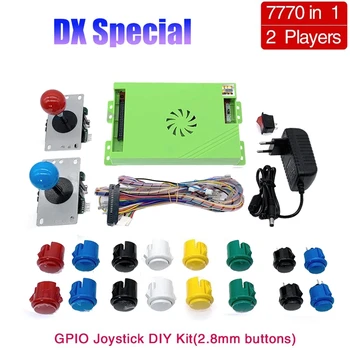 За джойстик Пандора Saga Box DX GPIO САМ Kit 2,8 мм, Бутони 7770 В 1 Аркадна игра за аркада игрален автомат