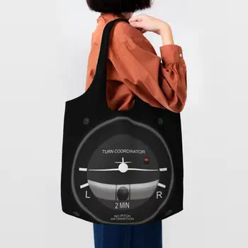 Завийте Полетна уреди, чанти за пазаруване на продукти, чанти-тоут за пилот на въздухоплавателно средство на самолета, холщовые чанти за пазаруване през рамо, чанти голям капацитет
