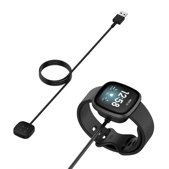 Зарядно устройство За Смарт часа Магнитна зарядно устройство ще захранване на Зарядно устройство За Fitbit Versa 3 USB Кабел За Бързо Зареждане Поставка За Fitbit Sense / Versa3