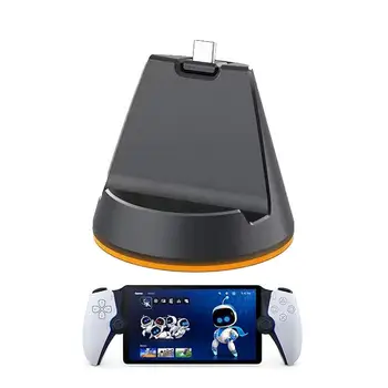 Зарядно устройство ще захранване на Зарядно устройство За PlaystationPortal Handle Controller С Конектор Тип C Зарядно Устройство За Portal Gamepad Grip Поставка За Зареждане