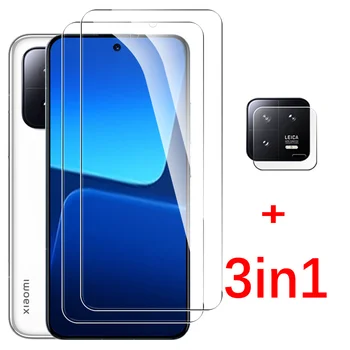 защитен калъф за обектива на камерата 3в1 за Xiaomi 13 5G от закалено стъкло за Xiaomi 13 xiomi mi 13 mi13 Xiaomi13 6,28-инчов със стъклен капак