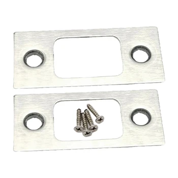 Здрава и надеждна ключалка за засовов от неръждаема стомана, 2 елемента защелкивающихся накладки на задния панел на вратата за продължителна работа