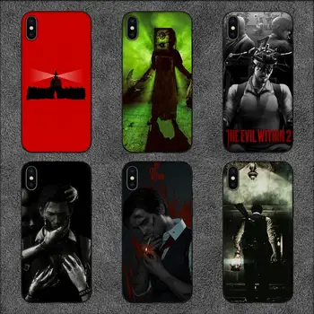 Игра The Evil Within The Survival Horror Калъф за мобилен телефон с покритие за iPhone 11 12 Mini Pro 13 XS Max X 8 7 Plus 6s 5 SE XR във формата на миди