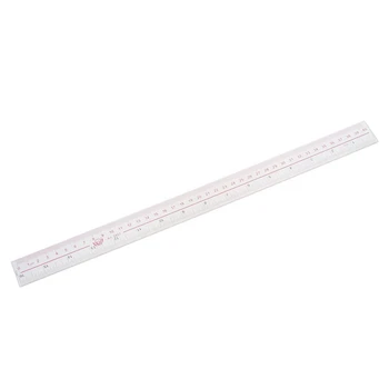 Измерете дължината на 2X, 40 см, 16 см прозрачна пластмасова линийка с прав ръб