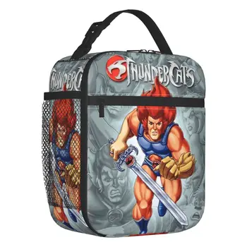 Изработена по поръчка чанта за обяд Thundercats HiMan, дамски чанти-хладилник, топло изолиран обяд-бокс за деца в училищна възраст