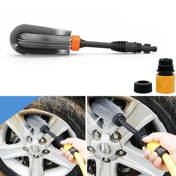 Инструмент за почистване на главината на колелото на автомобила Четка за измиване на гуми за Пречистване на гуми с мека четка Аксесоари за автоматично обяснения дискове