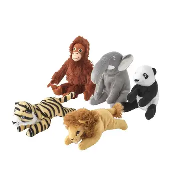 ЙИДЖА ДЖУНГЕЛЬСКОГ човекоподобна маймуна Орангутан Маймуна, Лъв, Тигър, Панда Плюшен Слон Играчка Мека Кукла Мультяшное Животно Момче Момиче Приятел, Подарък 1бр