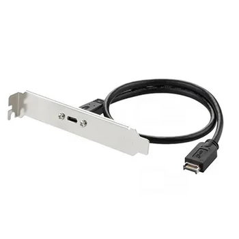 Кабел конектор за разширяване на дънната платка, кабел за разширяване с крепежни винтове, предната корона платка USB 3.1 E-type-USB-C-type