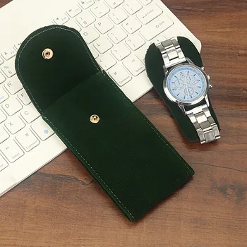 Кадифе чанта за часа, калъф, фланелевая капаче, защитна чанта за часовник, пръстен, гривна, Подарък чанта за часа, пътна чанта за съхранение часа, калъф