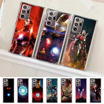 Калъф Marvel Iron Man за Samsung Galaxy Note 20 Ultra 5G 10 Плюс 9 8 TPU Калъф За Телефон Прозрачен S23 Plus S22 Ultra 5G Funda