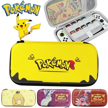 Калъф Pokemon Pikachu за носене на Nintendo Switch OLED, преносим защитен калъф, чанта за съхранение, носене за конзоли, преносими калъф