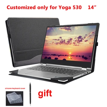 Калъф За Lenovo Yoga 530 520 14 Инча 520-14 530-14IKB Калъф За Лаптоп, Подвижна Чанта За Лаптоп Чанта Защитна Кожа Стилус Подаръци