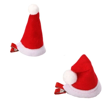Коледна шапка, щипки за коса, мини-шапка, стяга под формата на птицечовка, Коледна шапка, родословни, Шапка на Дядо Коледа, Нескользящие странични щипки за коса, е инструмент за прически