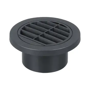 Кръгли вентилационни на кутията 90 мм е Аксесоар за ръчната нагревател Директно замества лесна инсталация Воздуховодной тръби Черно въздуховод