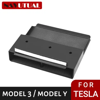 Кутия за съхранение с екран Hidden Pro за 2016-2023 Tesla Model 3 Y Голям кутия за съхранение на салфетки