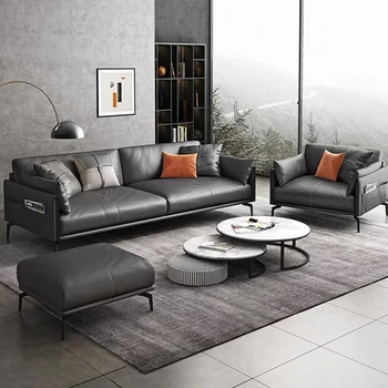 Луксозна Двойна мека мебел в италиански стил, модерен Водоустойчив диван за хол, Офис диван в Скандинавски стил, мебели за дома