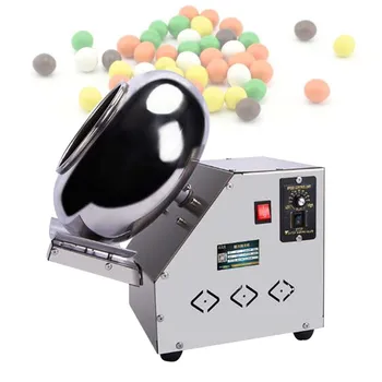Машина за нанасяне на покритие фъстъчено шоколад и захар, машина за нанасяне на покритие върху бонбони от неръждаема стомана, машина за нанасяне на восък