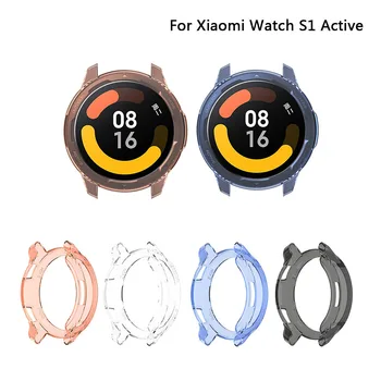 Мек защитен калъф от TPU за смарт часа Xiaomi Mi Watch S1 Active / Color 2, защитната обвивка, аксесоари за защитна рамка