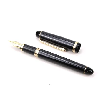 Метална писалка Jinhao X350 M с фитил, черни Канцеларски материали за офиса и за училище, пишещи средства, мастило химикалки с фитил, подаръци за приятели